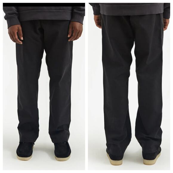 General Admission Pleated Front Pants Chinos Black Sz 28